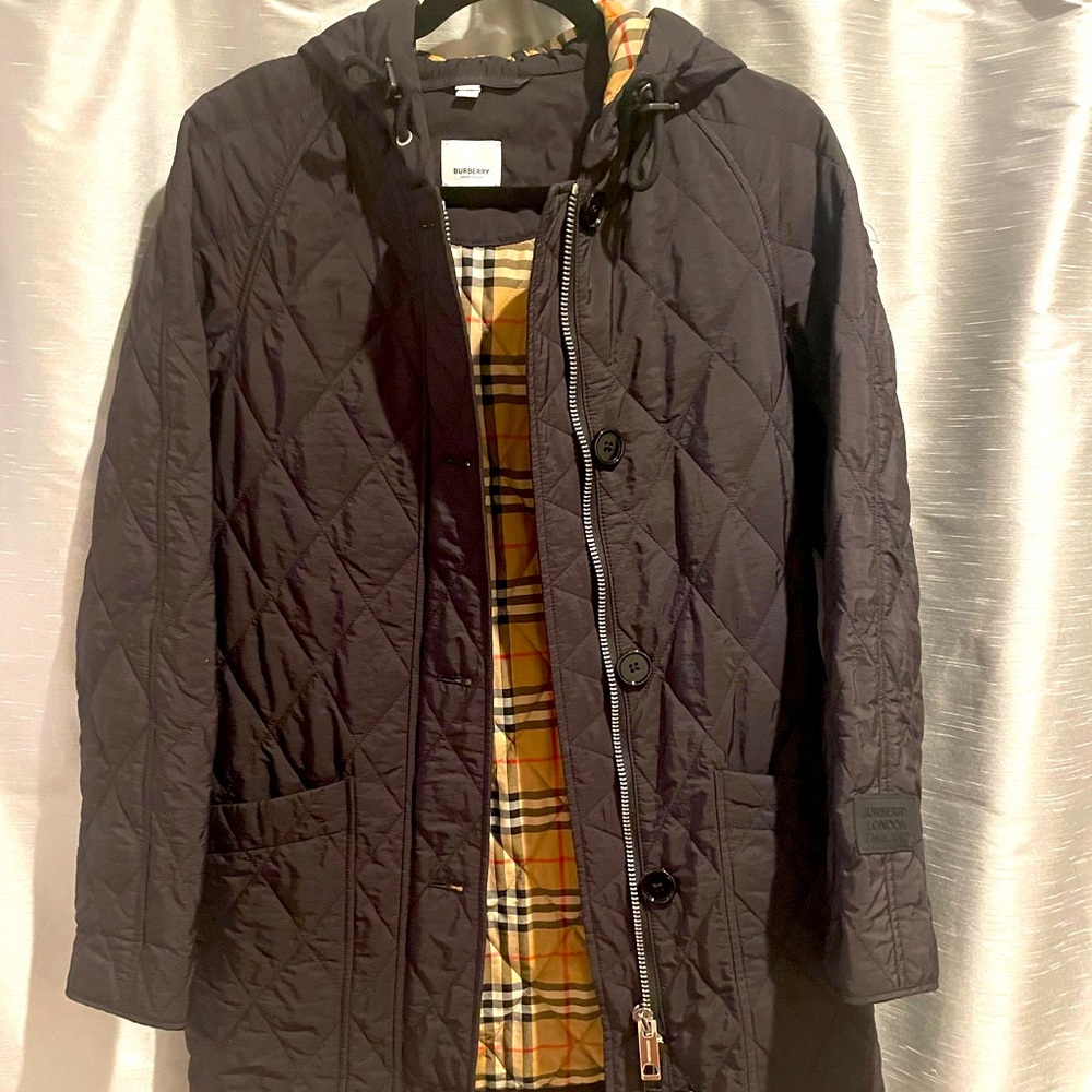 Burberry Diamond Quilted Jacket - Hooded and thermoregulated - black - XS
